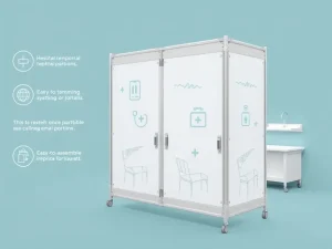 پارتیشن بیمارستانی سبک برای استفاده موقت