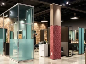 مدل‌های پارتیشن متحرک برای آرایشگاه‌ها