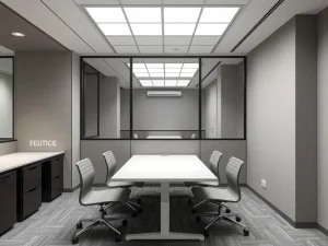 پارتیشن اداری ساده با طراحی مینیمال و کارآمد