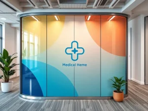 پارتیشن قابل چاپ با لوگوی مطب