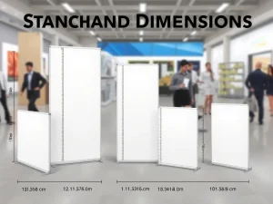 ابعاد استاندارد پارتیشن تبلیغاتی