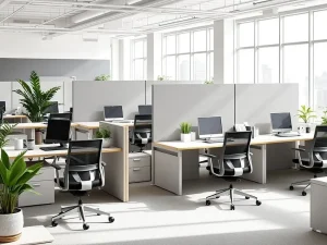 پارتیشن اداری ساده و سازگاری با تجهیزات اداری