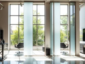 پارتیشن آرایشگاهی و بهبود نور طبیعی سالن