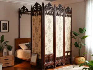 پارتیشن سنتی مناسب فضای اتاق خواب