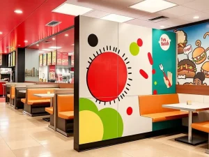 پارتیشن فست فود با چاپ UV ضدخش